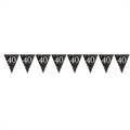 FESTONE BANDIERINE 40 ANNI NERO SPARKLE (24722-9900568)