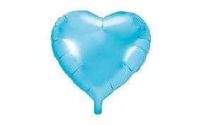 PALLONCINO IN MYLAR MINI SHAPE CUORE AZZURRO 25CM (27127-RM03-9-F09)