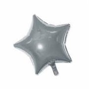 PALLONCINO IN MYLAR MINI SHAPE STELLA ARGENTO 25CM (27132-RM02-9-F38)