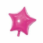 PALLONCINO IN MYLAR MINI SHAPE STELLA ROSA 25CM (27133-RM02-9-F08)