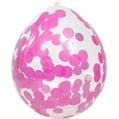 PALLONCINI IN LATTICE CON CORIANDOLI ROSA (27233-08596)