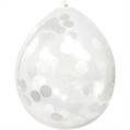 PALLONCINI IN LATTICE CON CORIANDOLI BIANCHI (27235-08598)