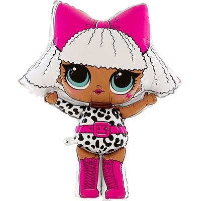 PALLONCINO IN MYLAR DIVA LOL SURPRISE 90CM (27289-R-300)
