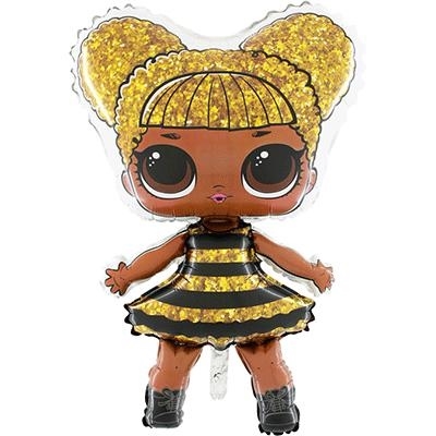 PALLONCINO IN MYLAR QUEEN BEE LOL SURPRISE 90CM (27290-R-304)