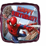 PALLONCINO IN MYLAR QUADRATO SPIDERMAN 45CM (27438-3466401)