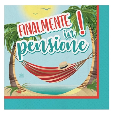 TOVAGLIOLI FINALMENTE IN PENSIONE 20PZ 33X33CM (27484-62185)