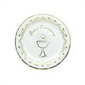 PIATTI IN CARTONCINO COMUNIONE GOLD METAL 18CM 8PZ (27492-62195)