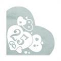 TOVAGLIOLI METAL 25ESIMO 33X33CM 20PZ (27503-61728)