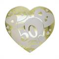 PIATTI IN CARTONCINO METAL 50ESIMO 26X24CM 6PZ (27504-61696)