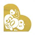 TOVAGLIOLI METAL 50ESIMO 33X33CM 20PZ (27506-61698)