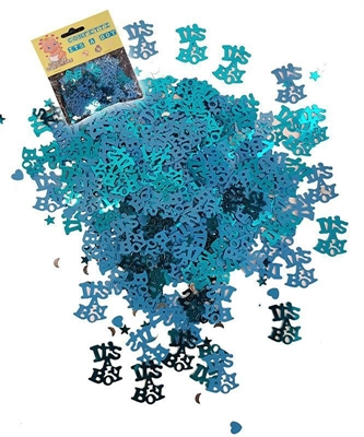 CONFETTI DECORATIVI AZZURRI IT'S A BOY (27706-AL03)