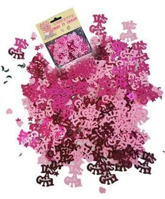 CONFETTI DECORATIVI ROSA IT'S A GIRL (27707-AL04)