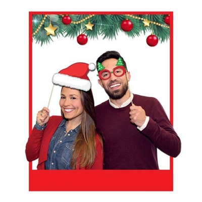 MAXI PHOTO BOOTH BUON NATALE 20CM 8PZ (29418-81366)