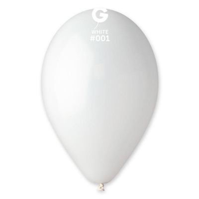 PALLONCINI IN LATTICE TONDO BIANCO 33CM 10PZ (322217)