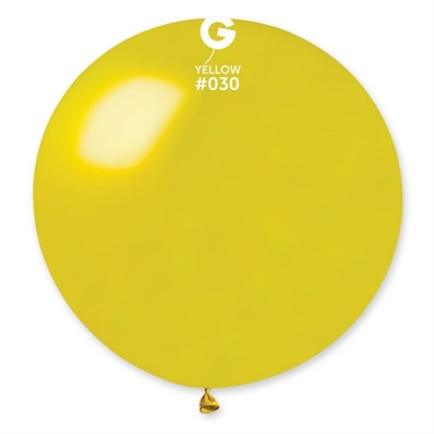 MONGOLFIERA IN LATTICE GIALLO 100CM 1PZ (323542)