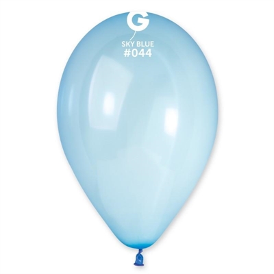 PALLONCINI IN LATTICE TONDO AZZURRO 33CM 10PZ (325102)