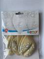 PALLONCINI IN LATTICE TONDO PANNA CRESIMA 33CM 5PZ (341201)