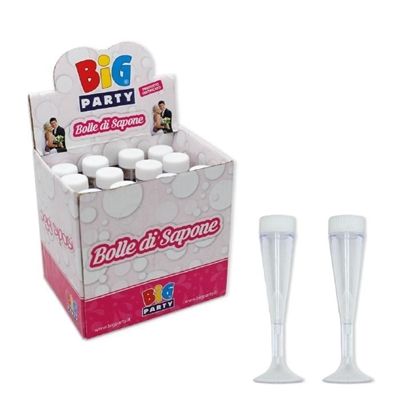 BOLLE DI SAPONE MATRIMONIO FLUTE 9,5CM (41007)