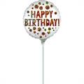 PALLONCINO IN MYLAR MINI SHAPE HAPPY BIRTHDAY 25CM (4177609)