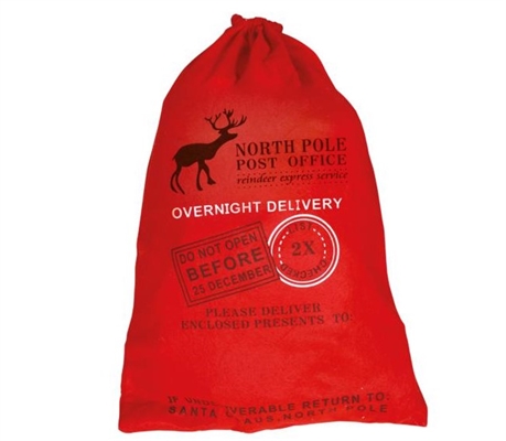 SACCO BABBO NATALE IN FELTRO 65X45 CM (42170)