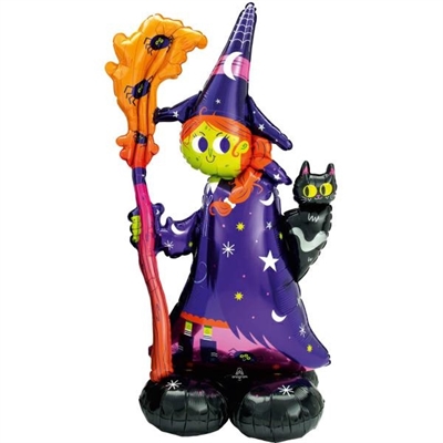 PALLONCINO IN MYLAR AIRLOONZ STREGA HALLOWEEN 139CM (4241811)