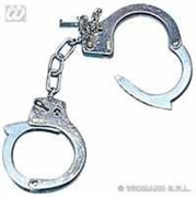 MANETTE DA POLIZIOTTO IN METALLO CON CHIAVI (449-2413D)