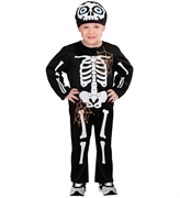 COSTUME BIMBO SCHELETRO C/CAPPELLO TAGLIA 2-3 ANNI (49949)
