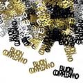 CORIANDOLI DECORATIVI BUON COMPLEANNO NERO 15GR (50241)