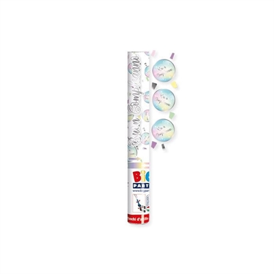 TUBO SPARACORIANDOLI BUON COMPLEANNO IRIDESCENT 30CM (50266)