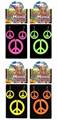 SET ORECCHINI E COLLANE HIPPIE PEACE AND LOVE GIALLO (53283)