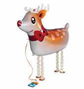PALLONCINO IN MYLAR WALKING BALLOON RENNA 64CM (5627-R2357)