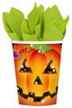 BICCHIERI ZUCCA HALLOWEEN CARTONCINO 266ML (5811591)