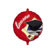 PALLONCINO IN MYLAR TONDO LAUREA 45CM (60435)