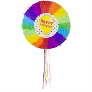 PIGNATTA HAPPY BIRTHDAY ARCOBALENO DIAMETRO 48CM (60924)