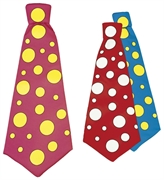 MAXI CRAVATTA POIS COLORATA ASS (610-6674C)