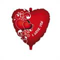 PALLONCINO IN MYLAR A CUORE I LOVE YOU 45CM (61502)