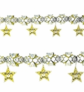 FESTONE BUON ANNO ORO OLOGRAFICO 3MT (618-7900F)