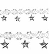FESTONE CON STELLE BUON ANNO ARGENTO 3MT (619-7908E)