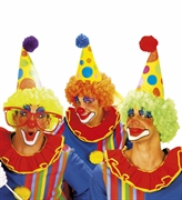 CAPPELLO ADULTO CLOWN C/PARRUCCA RICCIA ASS (6190-8432W)