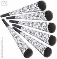 TROMBE SONORE ARGENTO BUON ANNO 25CM 6PZ (622-7941U)