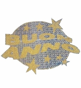 FESTONE ARGENTO CARTONCINO GLITTER BUON ANNO 50CM (633-8070E)