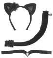 KIT DONNA GATTO NERO SEXY TAGLIA UNICA (6370-5462K)