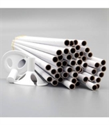 ASTA E VALVOLA BIODEGRADABILE IN CARTA 30CM 100PZ (6581445)