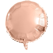 PALLONCINO IN MYLAR TONDO ROSEGOLD 45CM (66892)