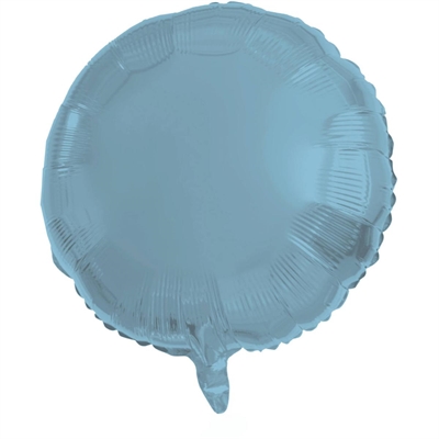 PALLONCINO IN MYLAR TONDO AZZURRO MAT 45CM (66900)