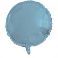PALLONCINO IN MYLAR TONDO AZZURRO MAT 45CM (66900)