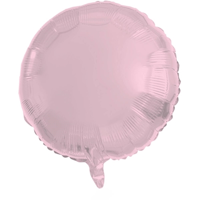PALLONCINO IN MYLAR TONDO ROSA PASTELLO OPACO 45CM (66901)