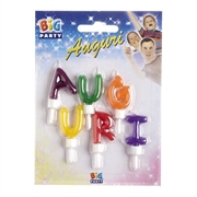 CANDELINE AUGURI MULTICOLOR 5CM (70423)