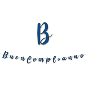 FESTONE BUON COMPLEANNO BLU GOLD 300X15CM (72100)
