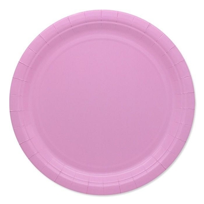 PIATTI TONDI IN CARTONCINO ROSA 24CM 25PZ (74040)